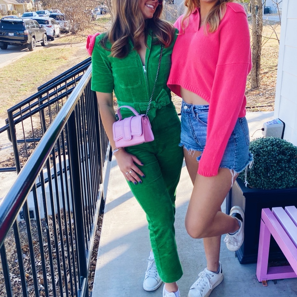 & Other Stories Vibrant Green Jumpsuit